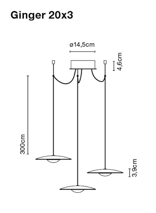 Ginger 20x3 吊燈組