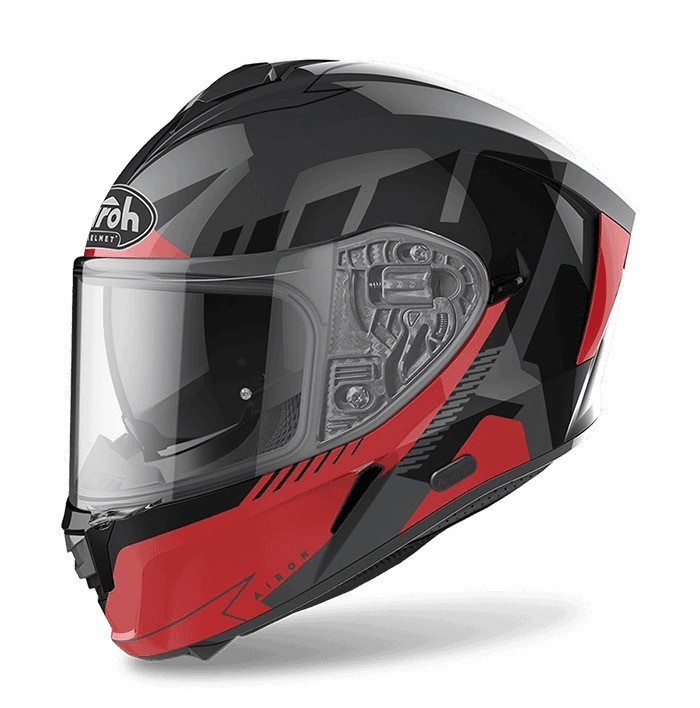 AIROH SPARK 小帽體 #8 深灰紅黑 彩繪