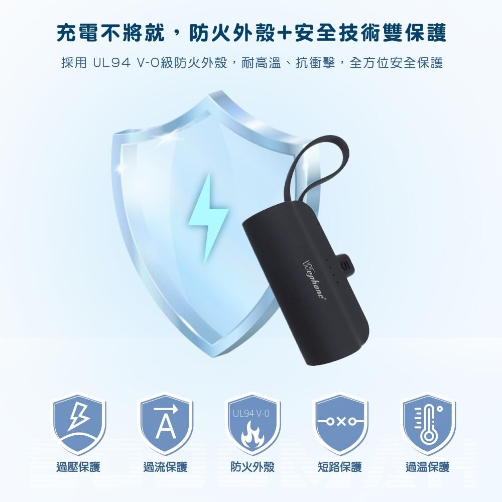 【Wephone】 iCute 直插式 行動電源 行動電源 充電寶 移動電源 口袋電源 迷你行動充 便攜式行動電源 隨身