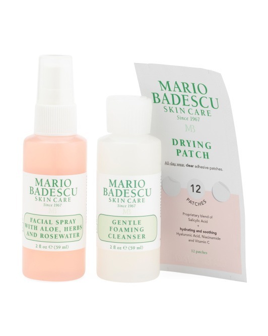 【預購】Q121513 MARIO BADESCU 溫和亮澤迷你護膚三件套