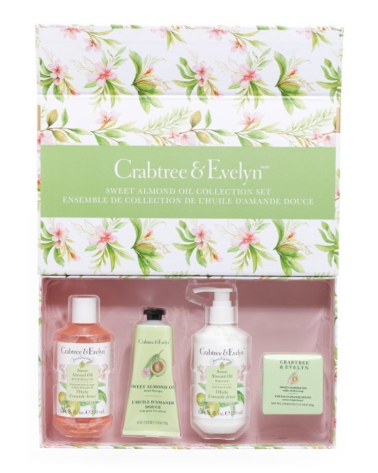 【預購】Q121514 CRABTREE & EVELYN 4件套甜杏仁收藏套裝