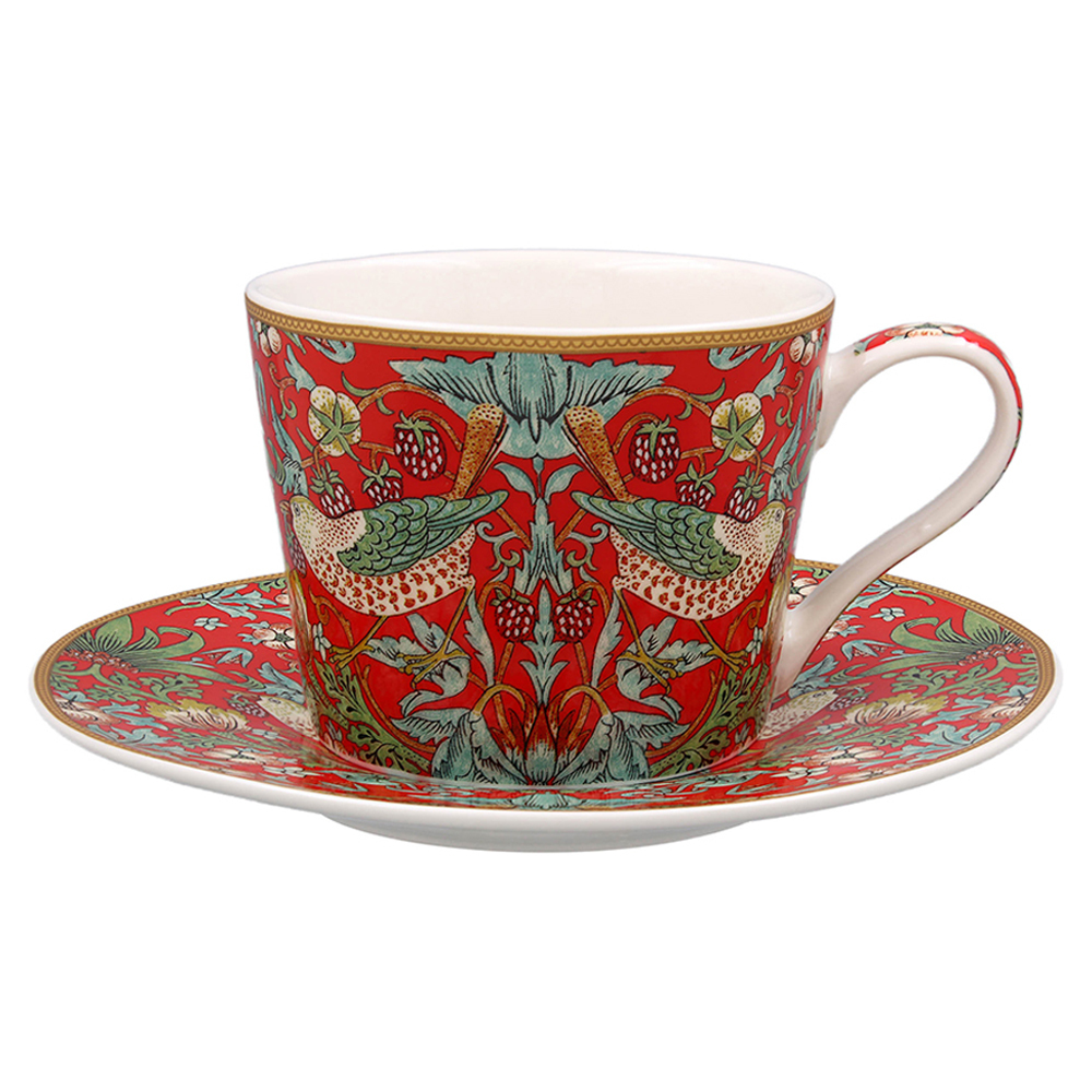 lesserpavey,strawberrythief,williammorris,威廉莫里斯,威廉莫里斯馬克杯,馬克杯,杯盤組,午茶杯組,午茶杯,咖啡杯,內湖,換個角度有限公司