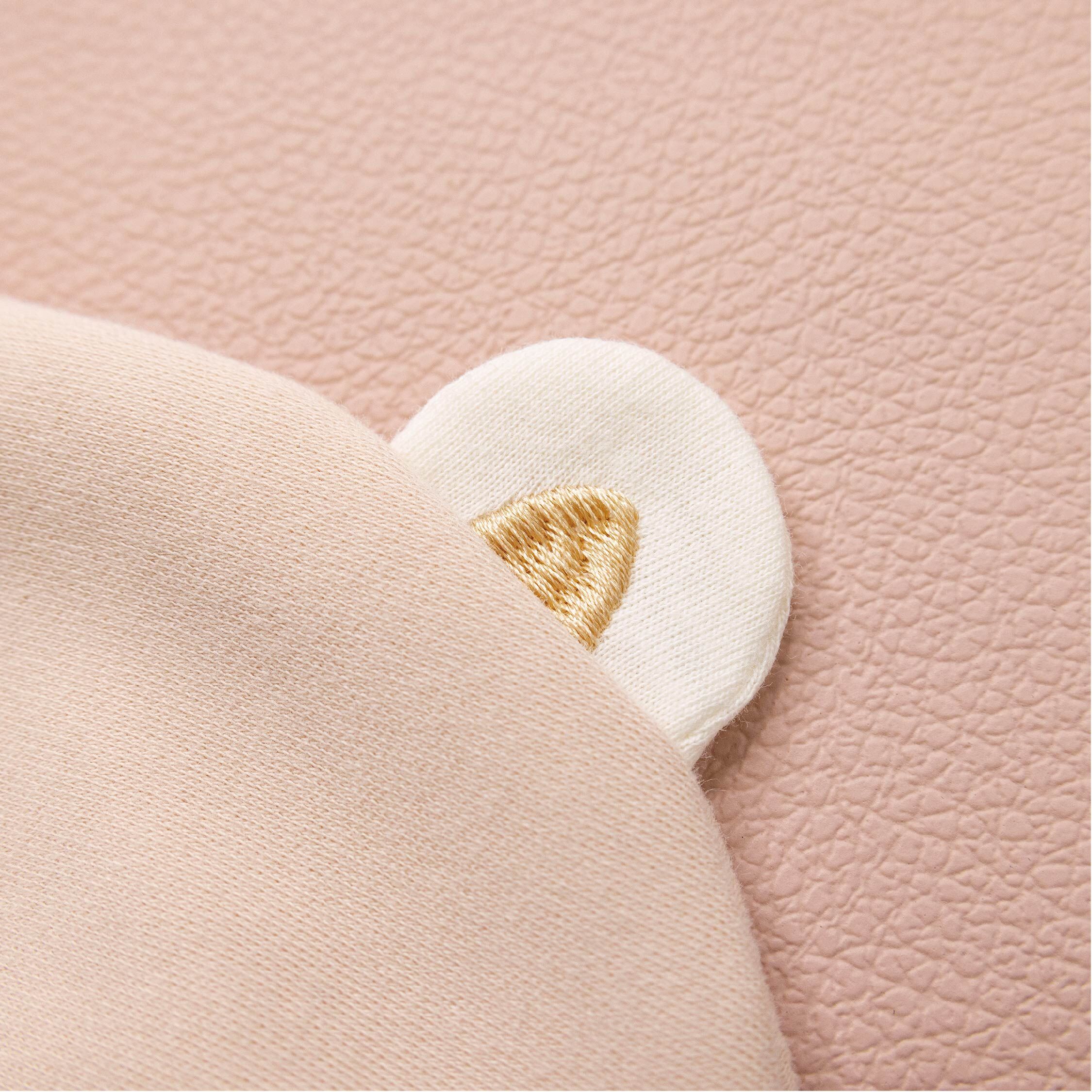 【JA1571】白色小狗雙層寶寶帽