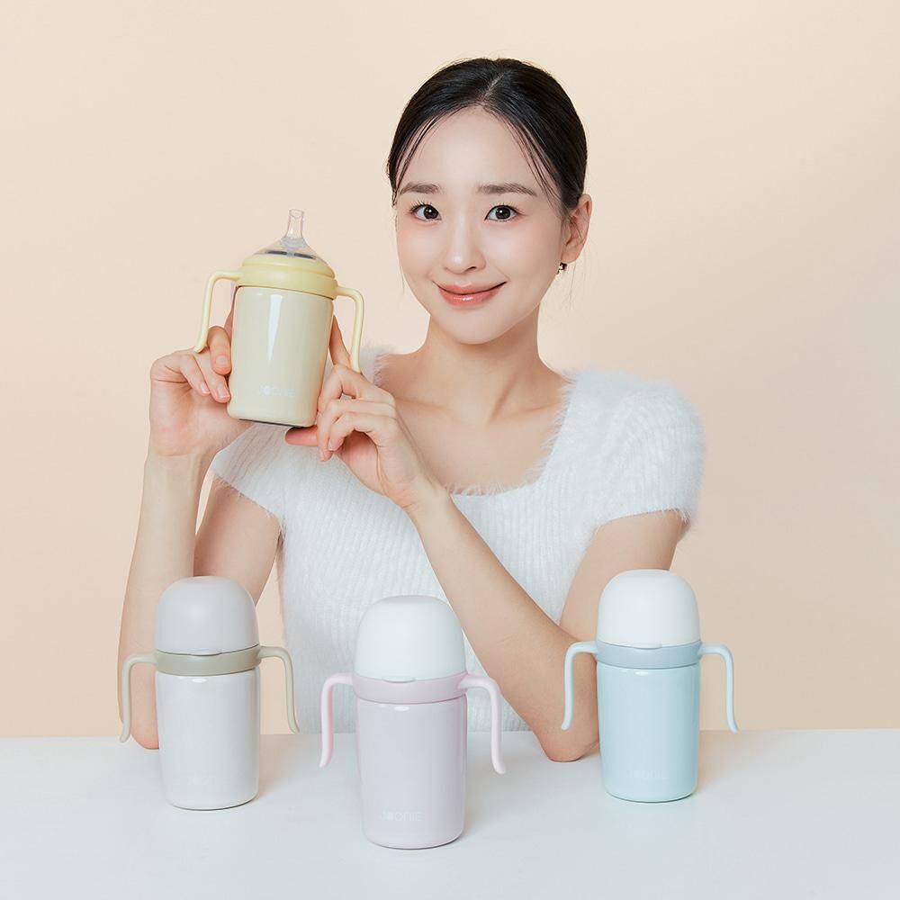 韓國Joonie不鏽鋼自主學習保溫吸管杯240ml