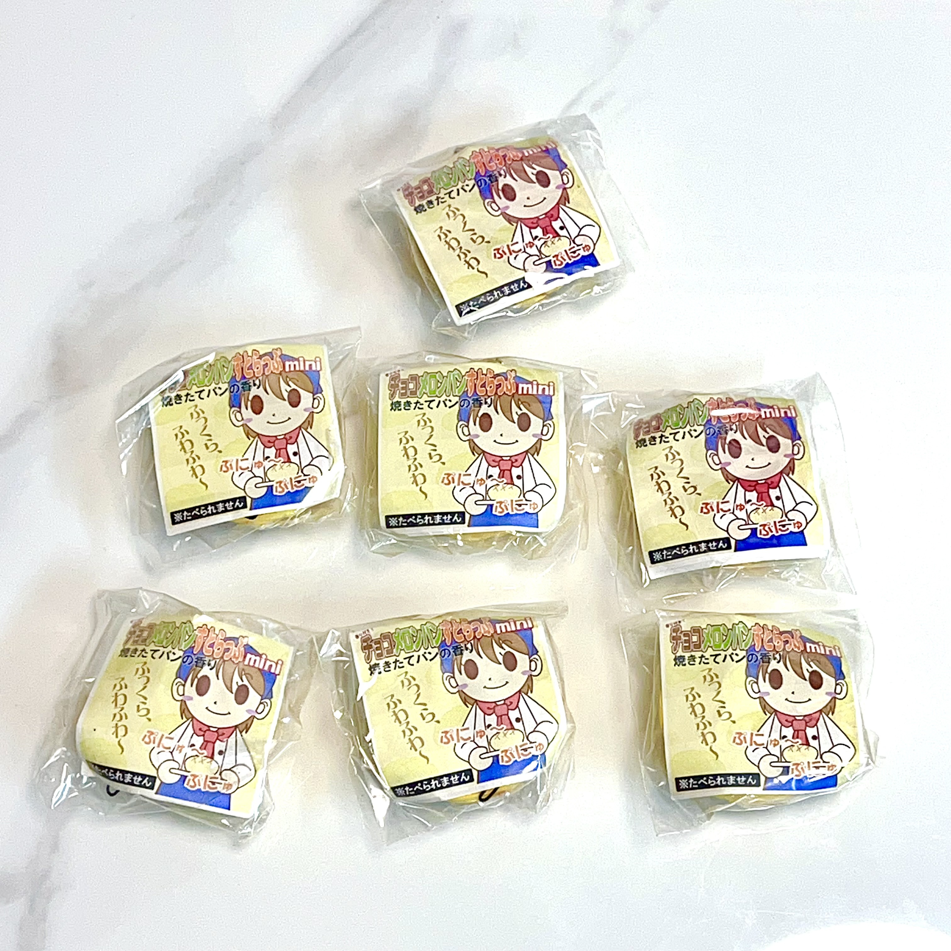 Vintage Japan melon pan squishy bundle 7pcs set