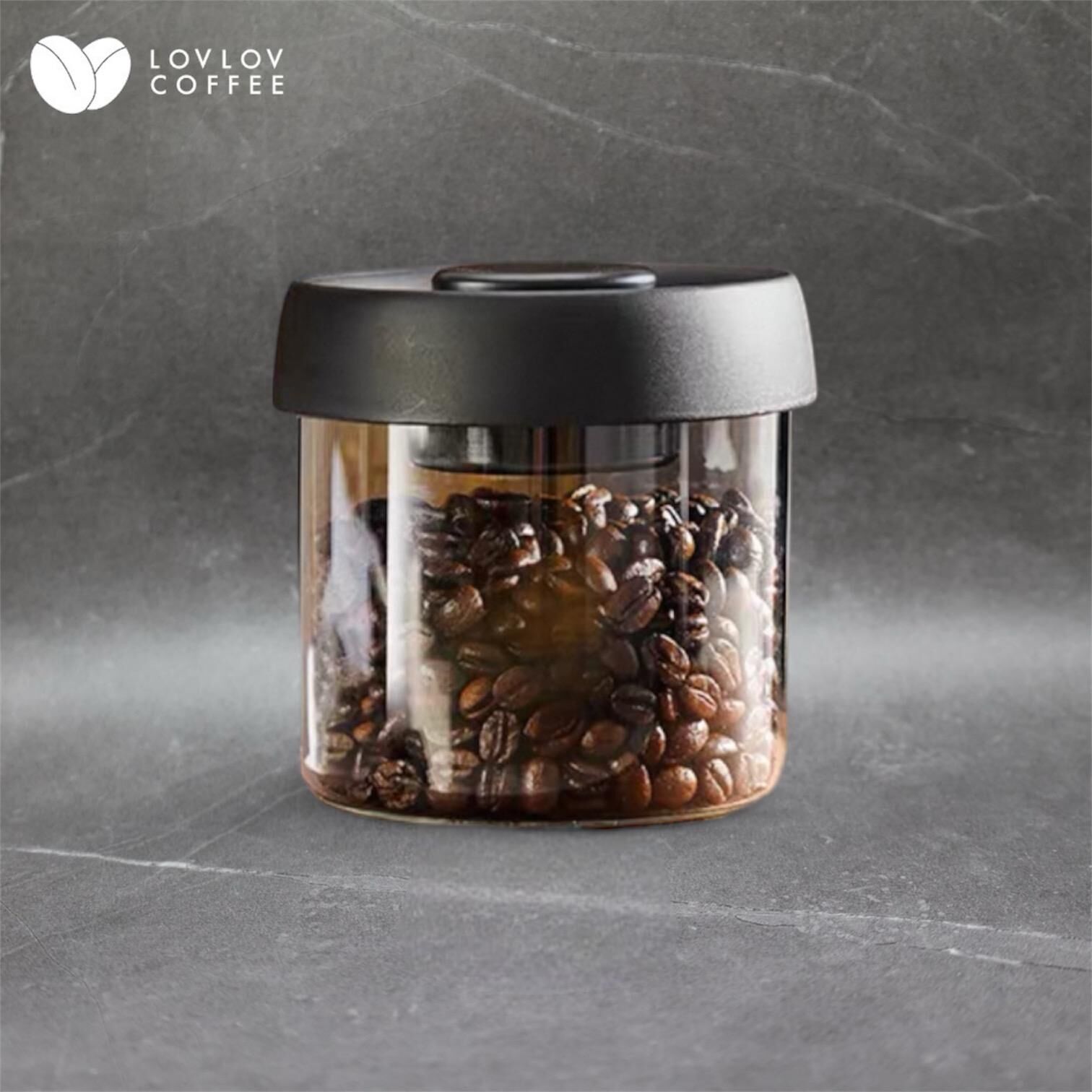 咖啡豆真空玻璃密封罐