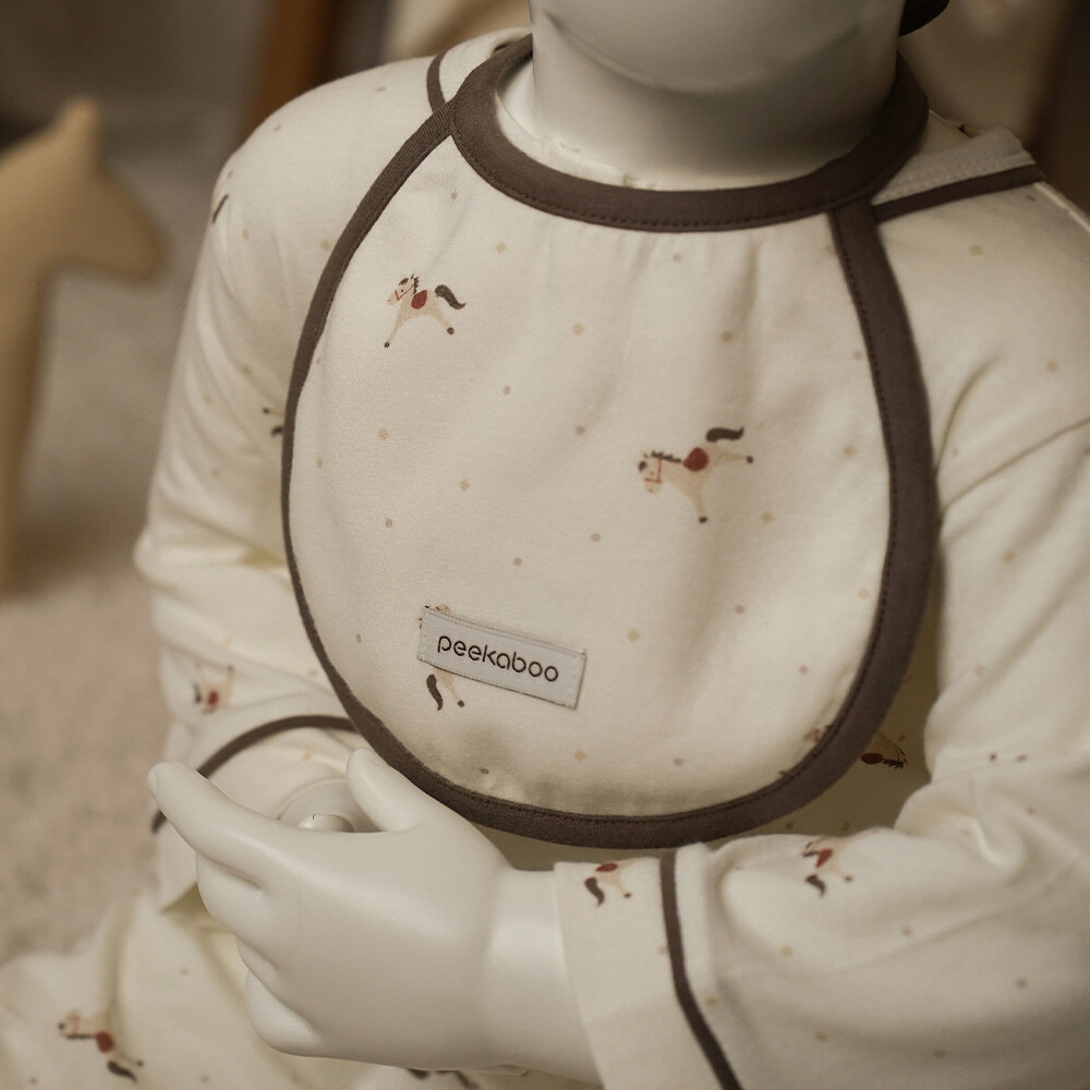 Pony 綁帶式圍兜