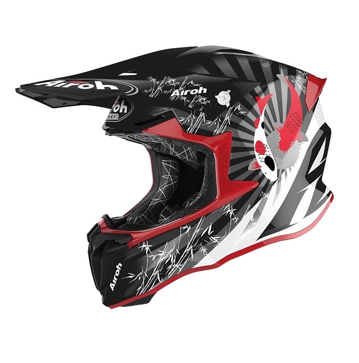 AIROH TWIST 2.0 #23 KATANA 亮黑紅彩繪