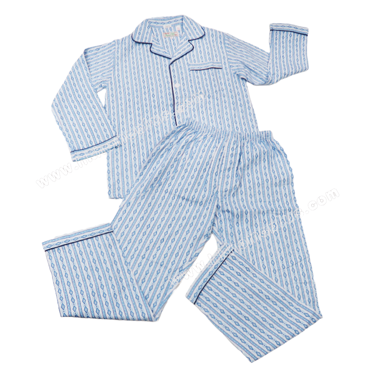 雪松牌: 男裝毛布睡衣套裝 (S-3XL碼)