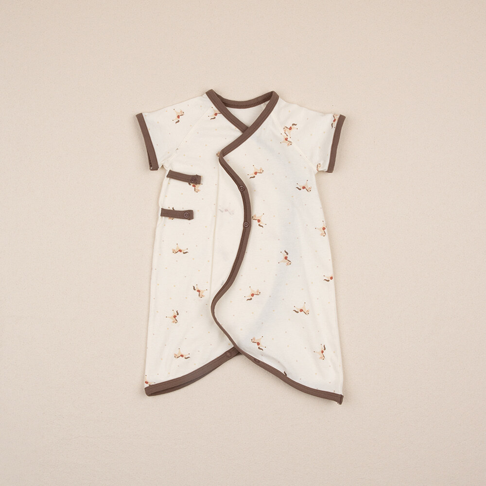 Pony 新生兒短袖連身衣