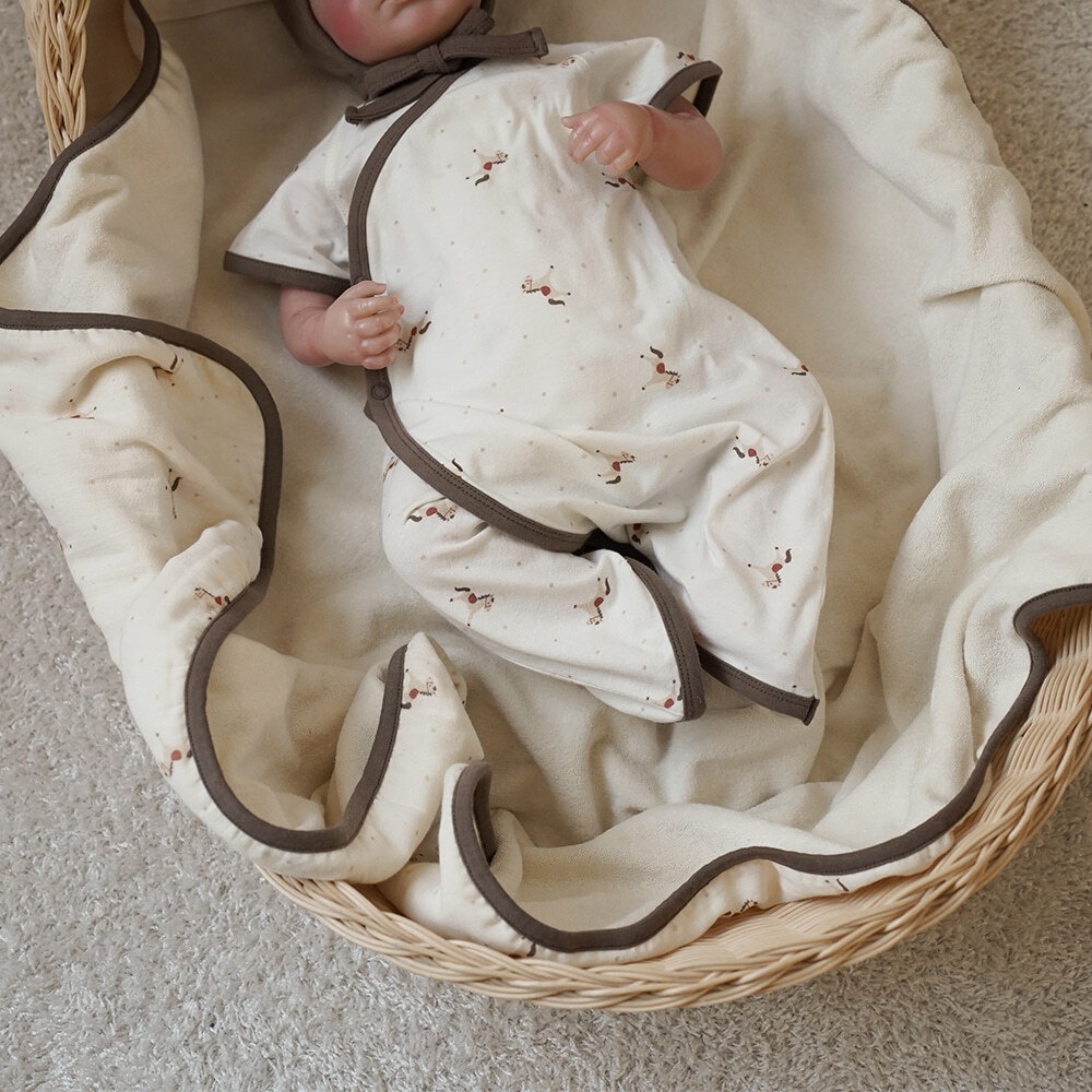 Pony 新生兒短袖連身衣