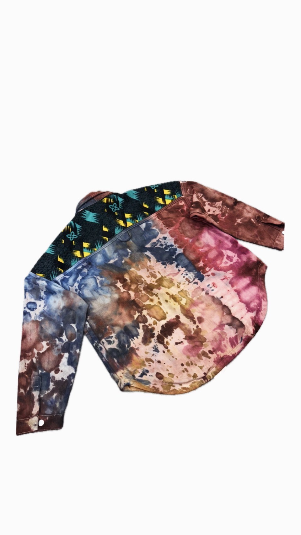 Mumu color x Annstudio  手染拼接牛仔外套