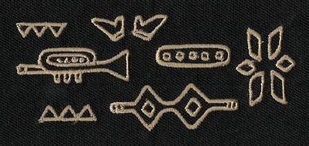 《線稿》刺繡魔鬼氈布章-長形