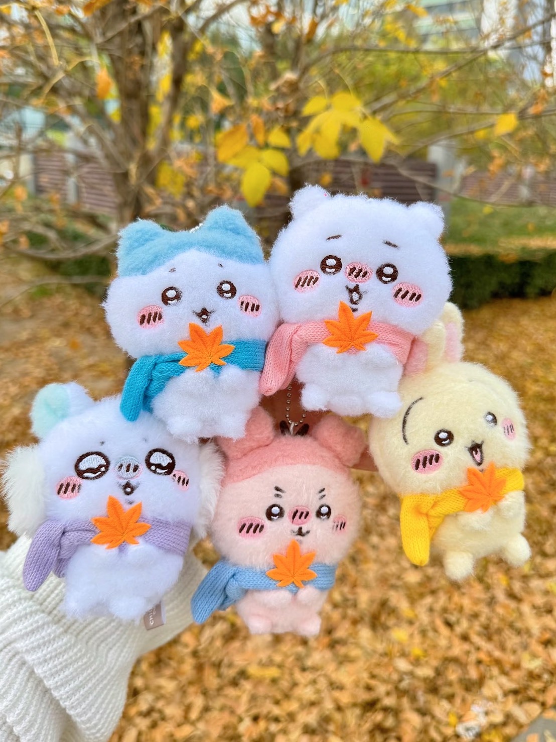 CHIIKAWA 毛絨絨 圍巾系列 吊飾