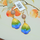 1216GZ58-合香GZ-宮廷御制白龍涎非遺點翠耳鉤 1對（A58）