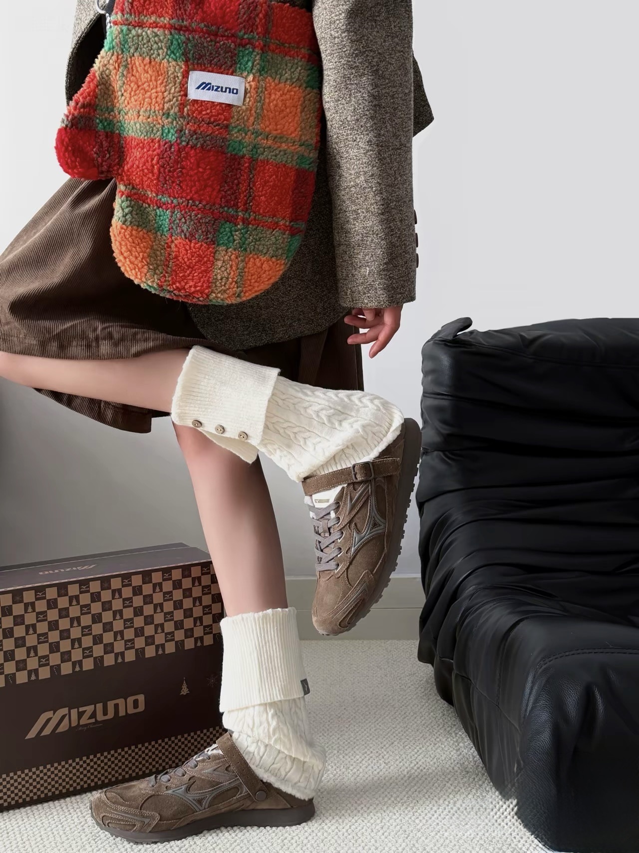 KTQ STORE ‧ MIZUNO LG 60S Slipper "BrownG" 暖棕 美津濃 半拖D1GH252502