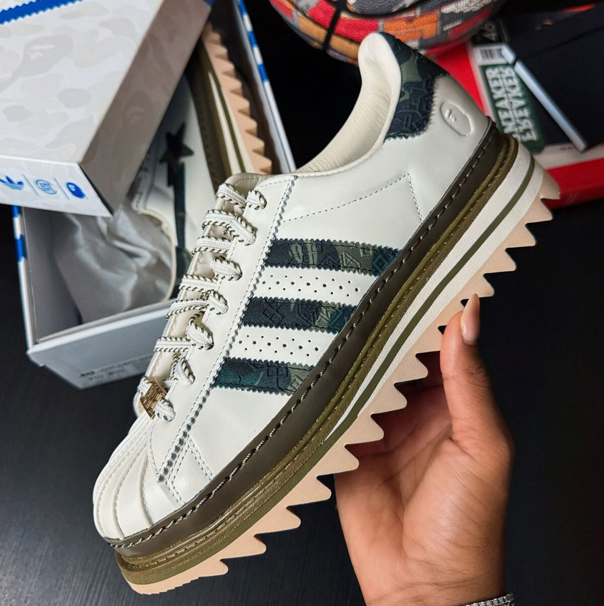 clot bape superstar 三方聯名