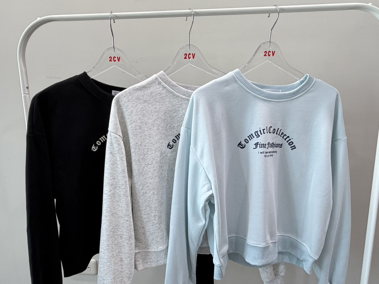 B8179-燙印英文字棉質大學T