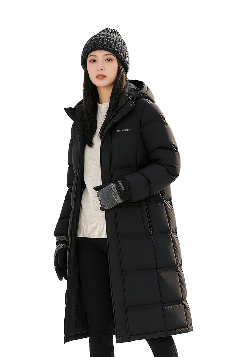 頂級長款鵝絨大衣｜女款 FW9025 (防風、保暖、透氣、賞雪)