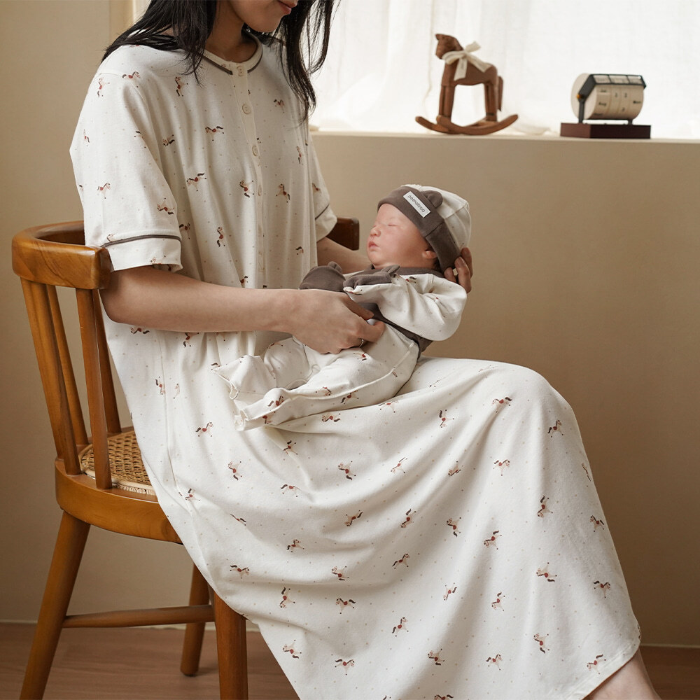 Pony 短袖洋裝/Mom