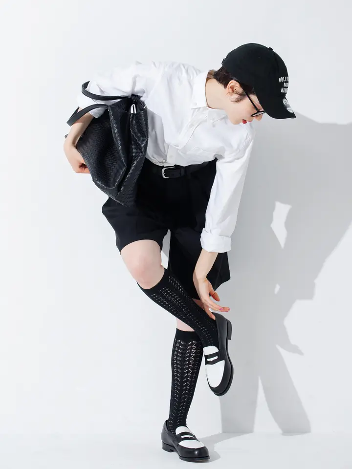 [連線優惠] 靴下屋 鏤空蕾絲高筒襪