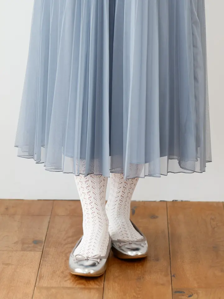 [連線優惠] 靴下屋 鏤空蕾絲高筒襪