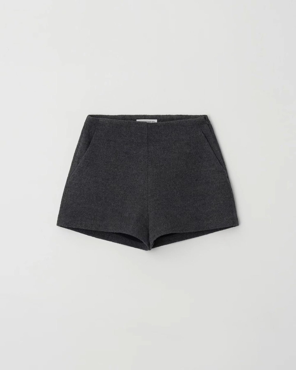 #AD18高腰羊毛短褲(黑/墨)