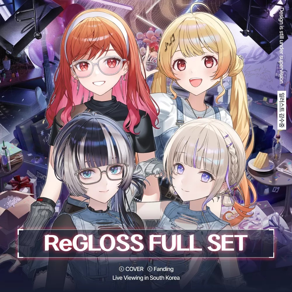 「官品代購」ReGLOSS 1st Live “Flashpoint”  韓國周邊 🎹✨🐚🌃🐧⚡  (音乃瀬奏/儒烏風亭らでん/一条莉々華/轟はじめ)