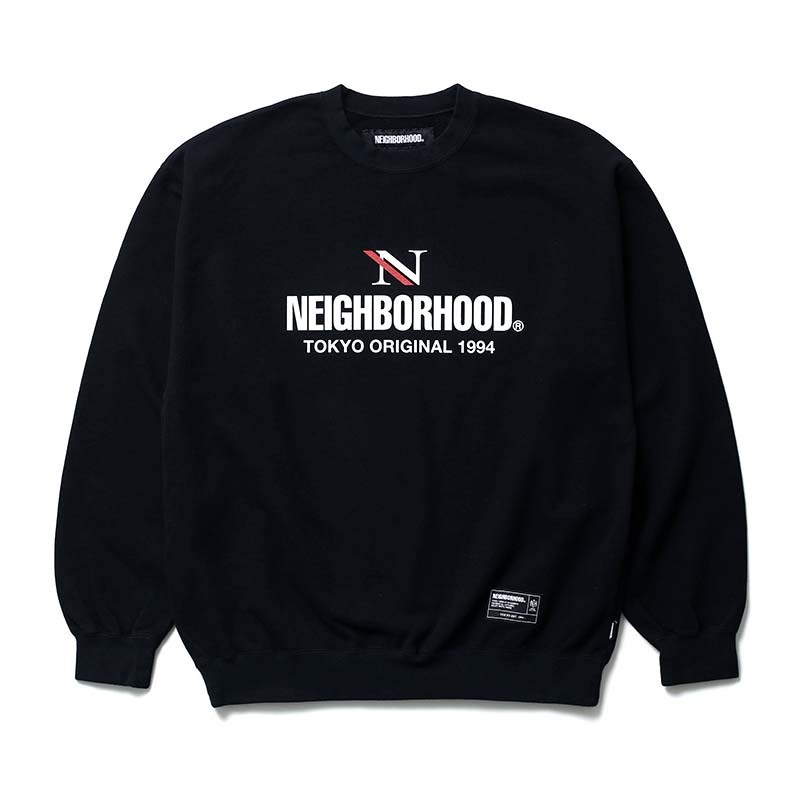 NEIGHBORHOOD 福岡機場限定大學T 長袖 黑色 NBHD-16 [台灣現貨]