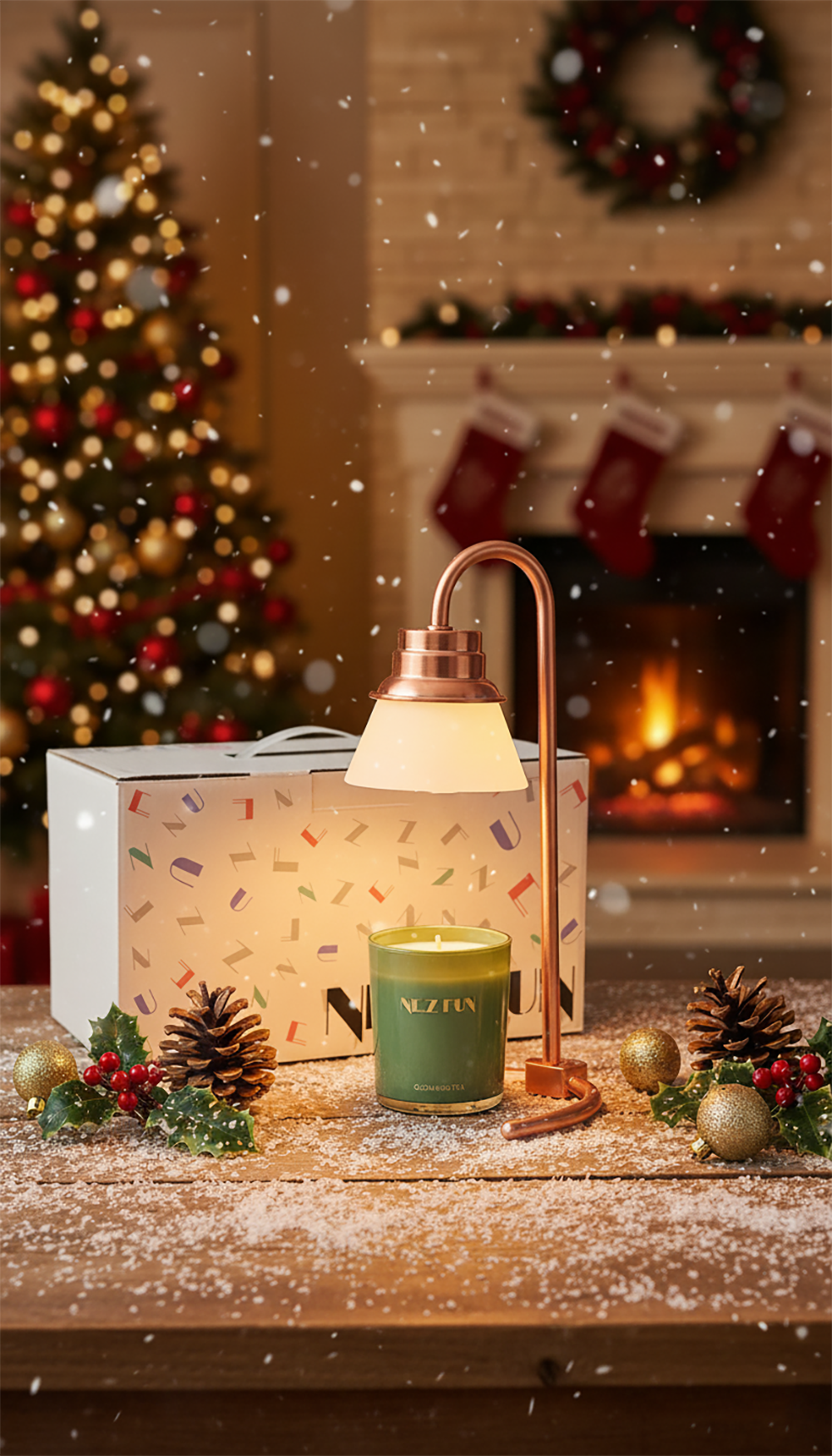 Nez Fun 極簡款 融蠟燈禮盒（古銅/黑）