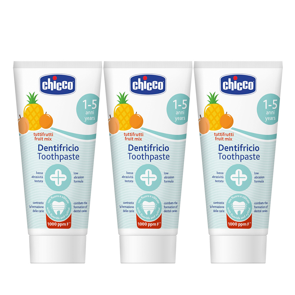兒童含氟牙膏量販3入組-鳳梨水果