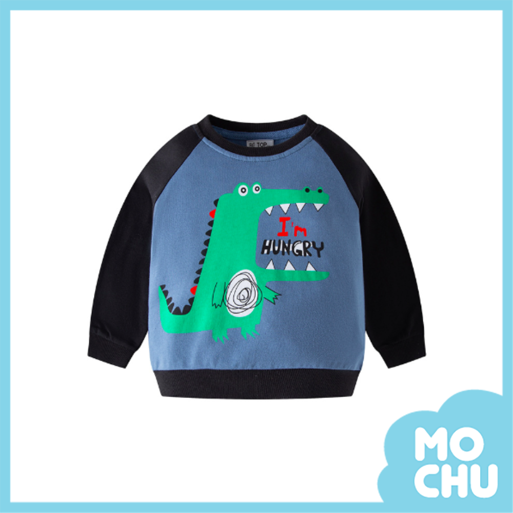 好餓的鱷魚長袖上衣(二色)