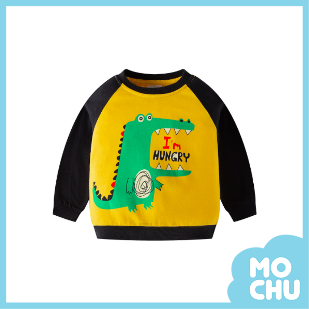 好餓的鱷魚長袖上衣(二色)