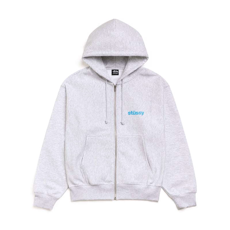 Stussy Built Tough Zip Hoodie 連帽外套 灰色 1975172-AR [台灣現貨]