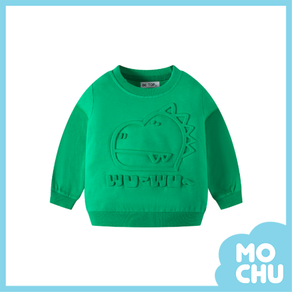 浮雕恐龍長袖上衣(二色)