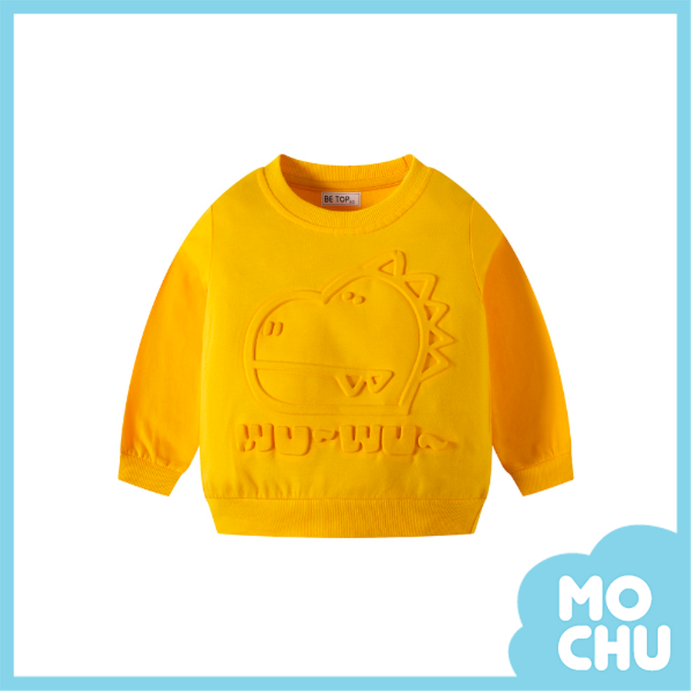 浮雕恐龍長袖上衣(二色)