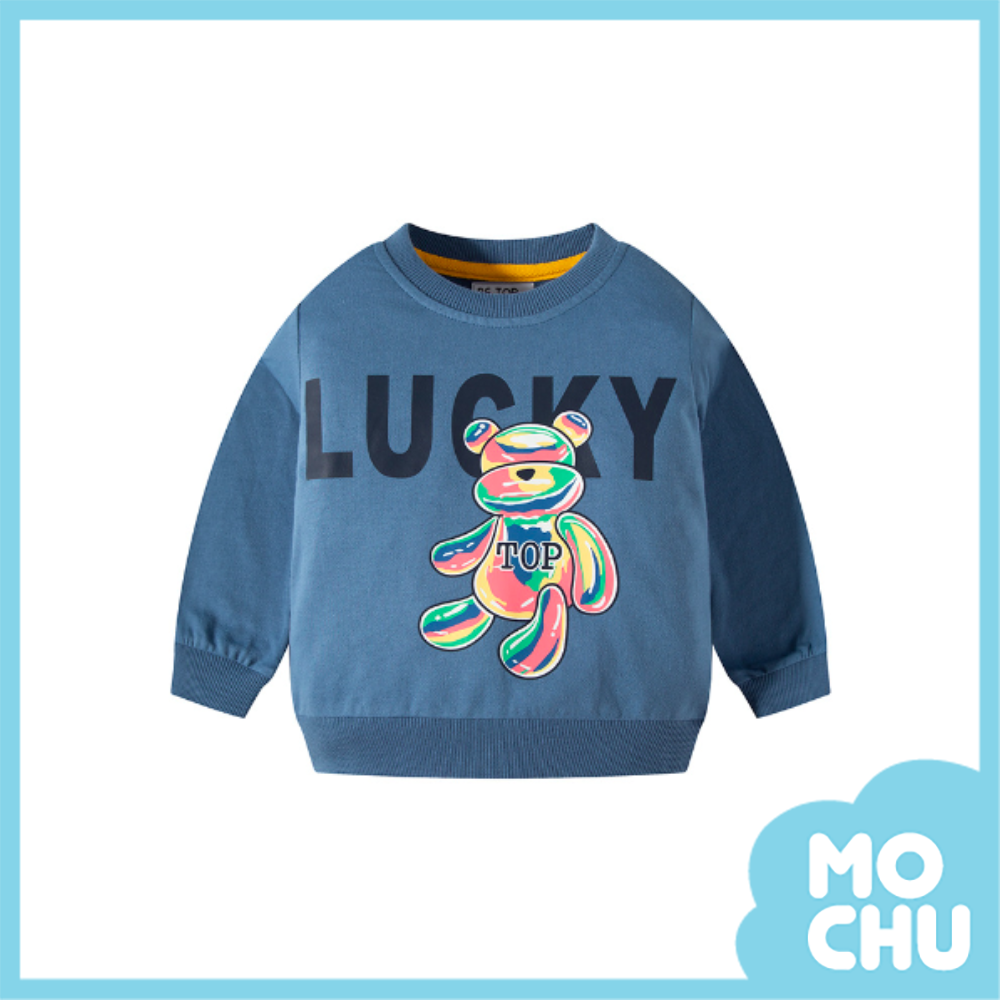 lucky彩色熊長袖上衣(二色)