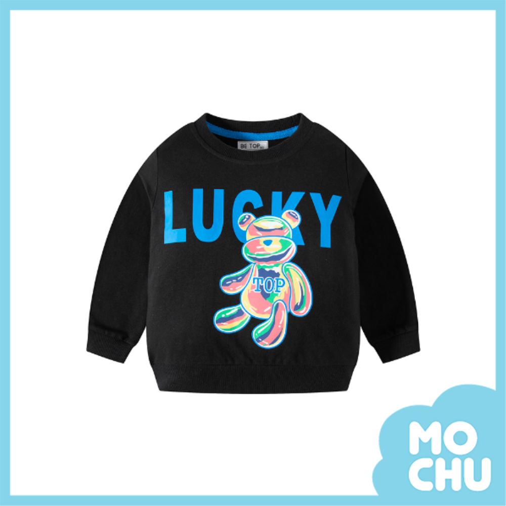 lucky彩色熊長袖上衣(二色)