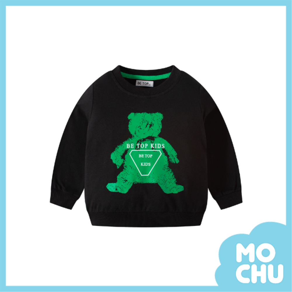 拓印小熊長袖上衣