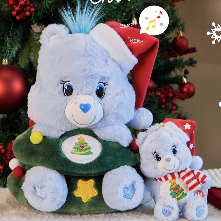 CARE BEARS BEARY 彩虹熊 聖誕節 祝福熊 吊飾/發聲玩偶 泰國