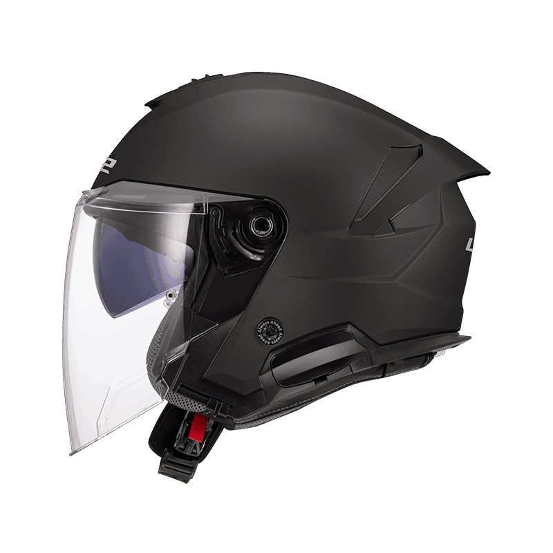 LS2 OF618 VERSO II 消光黑 3/4帽款 內墨片