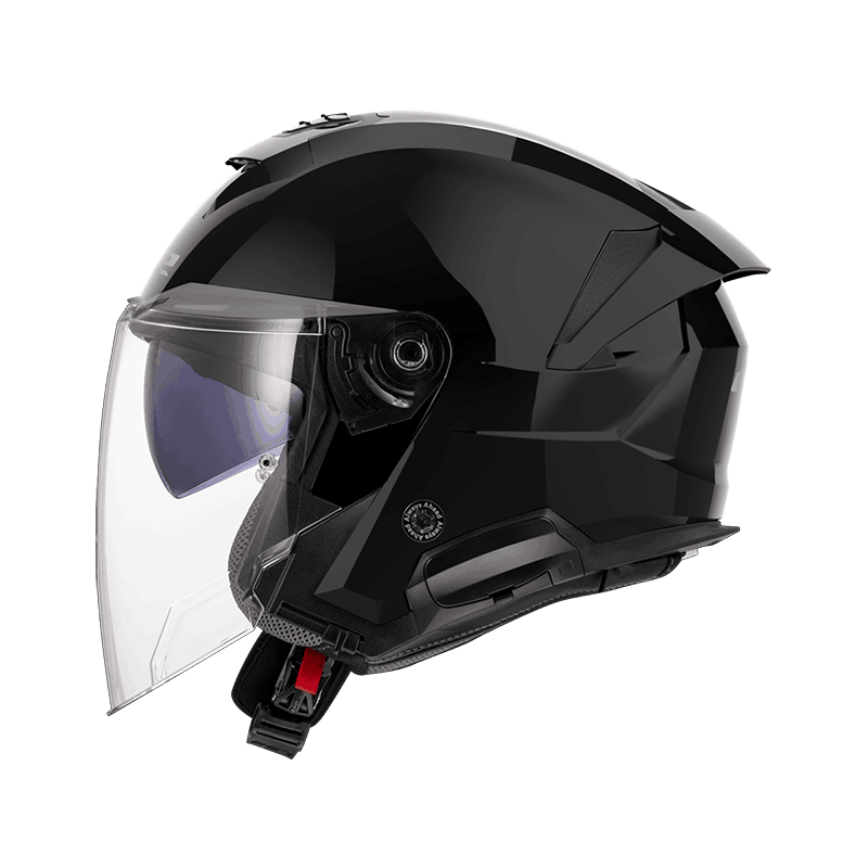 LS2 OF618 VERSO II 亮黑 3/4帽款 內墨片