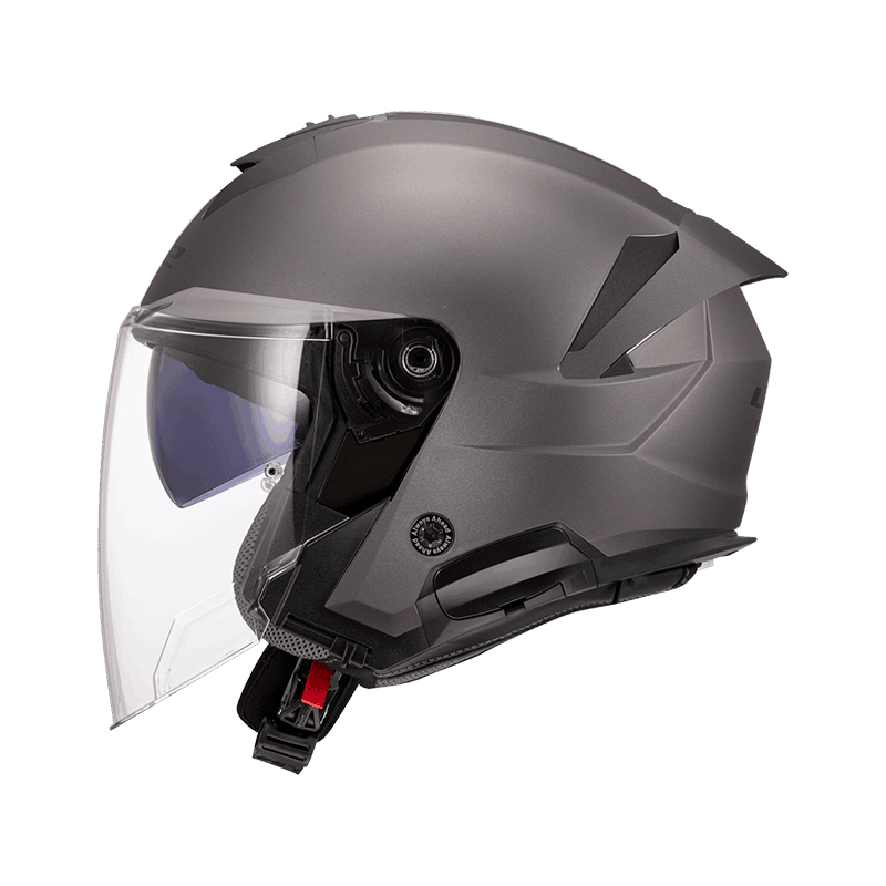 LS2 OF618 VERSO II 消光灰 3/4帽款 內墨片