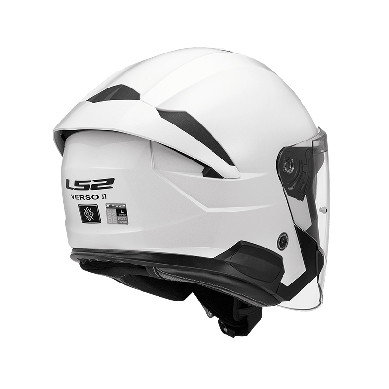 LS2 OF618 VERSO II 亮白 3/4帽款 內墨片