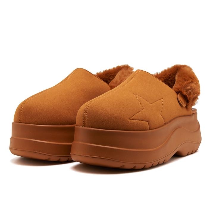 Converse Chewy CLG 日本限定 黑色 棕色 毛絨絨 包頭 勃肯 穆勒 增高 厚底鞋 33800080