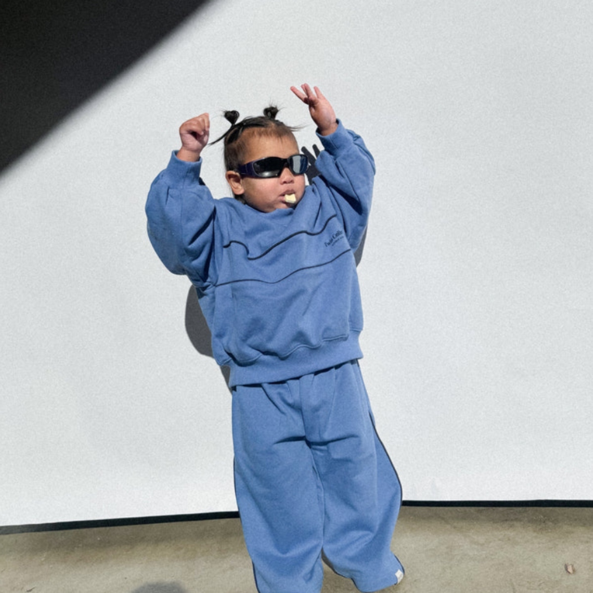 TWIN COLLECTIVE KIDS 直筒褲衛衣套裝 Swell Sweather/Pants Set - Blue