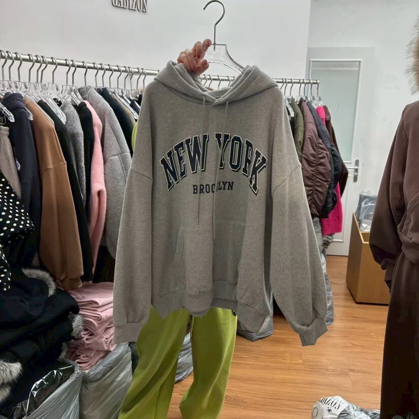 #AD29街頭紐約帽T(灰/墨)