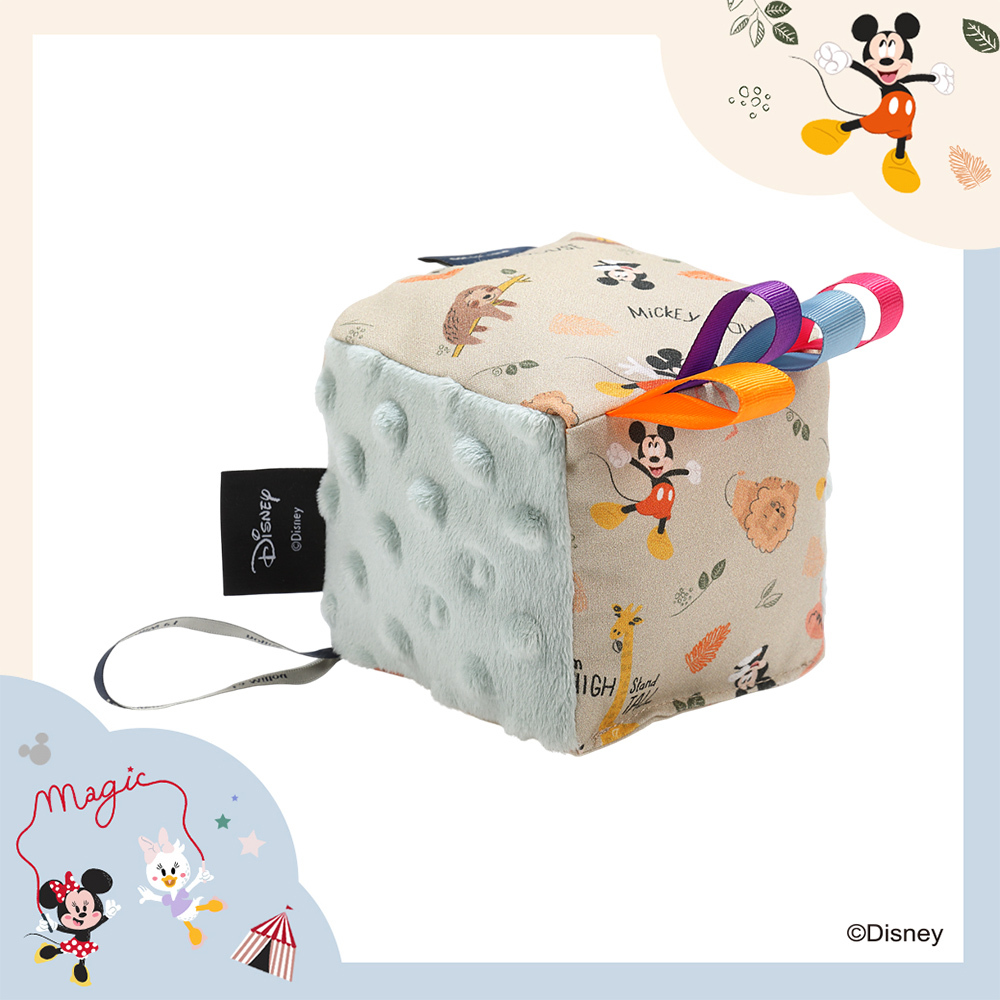 La Millou波蘭  安撫標籤球｜米奇系列_動物園篇(質感棕底)｜煙燻香草綠