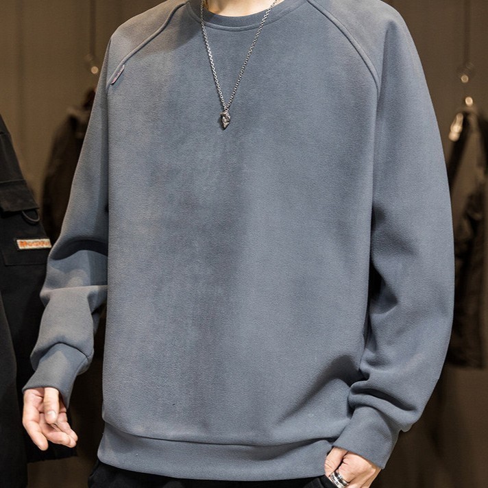 寬鬆圓領德絨大學T APW933