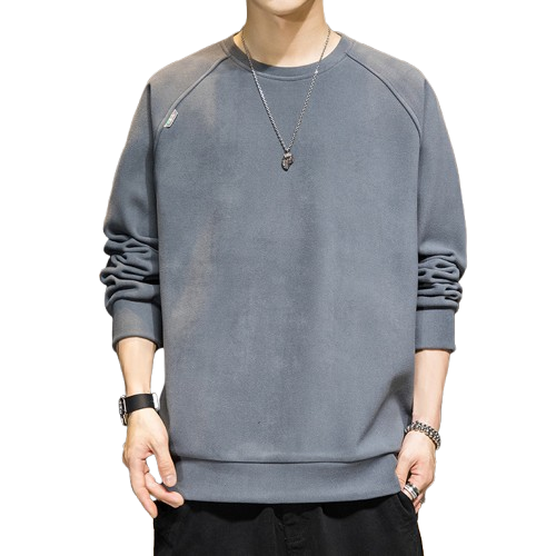 寬鬆圓領德絨大學T APW933